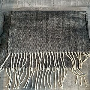 Cashmere Feel New England Plaid Scarf - 100% Acrylic - Super Soft - Dark Gray